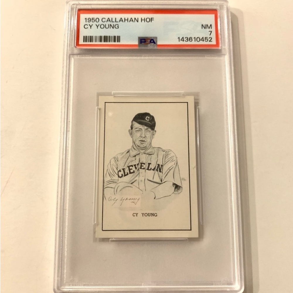 1950 Callahan HOF CY YOUNG  NM 7 PSA Graded